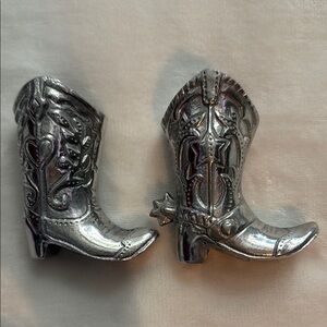 Arthur Court Cowboy Boot Salt and Pepper Set